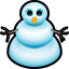 Snow Man Icon 64x64 png